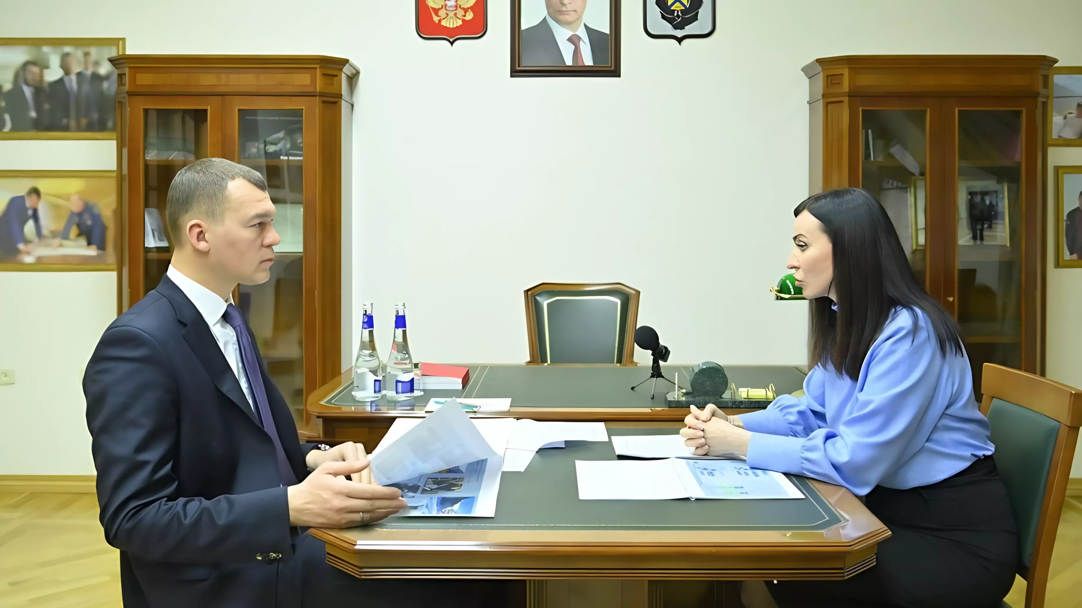 Михаил Дегтярёв провёл рабочую встречу с главой Солнечного района Татьяной Поваляевой