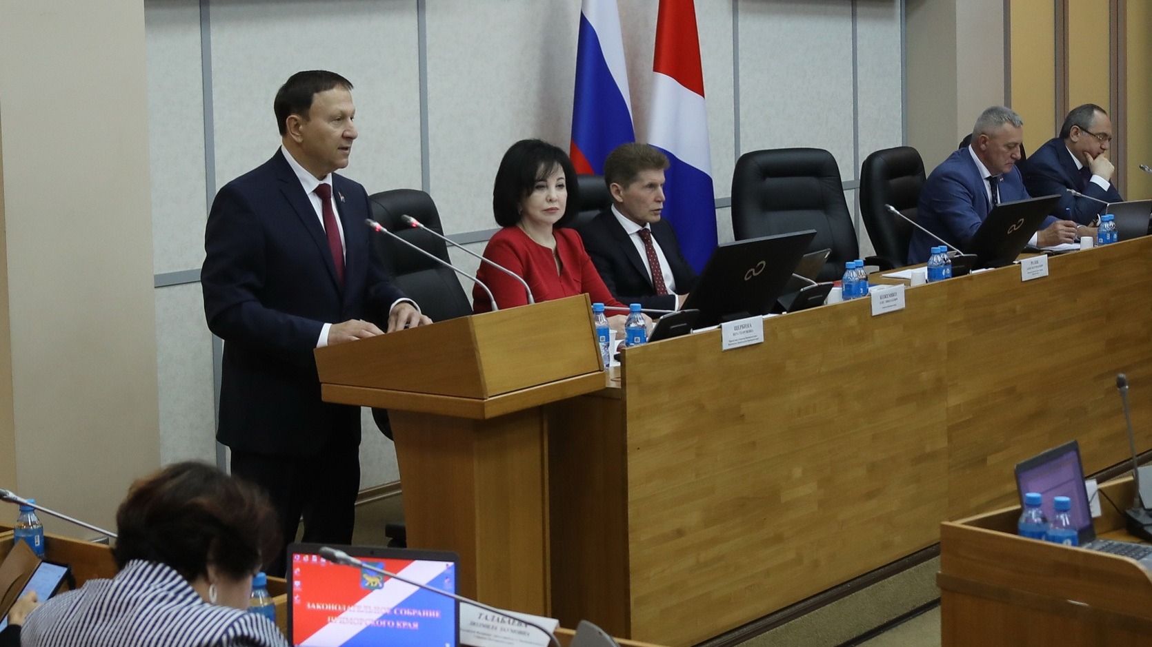 Председатель парламента Приморья представил доклад о деятельности ЗС ПК